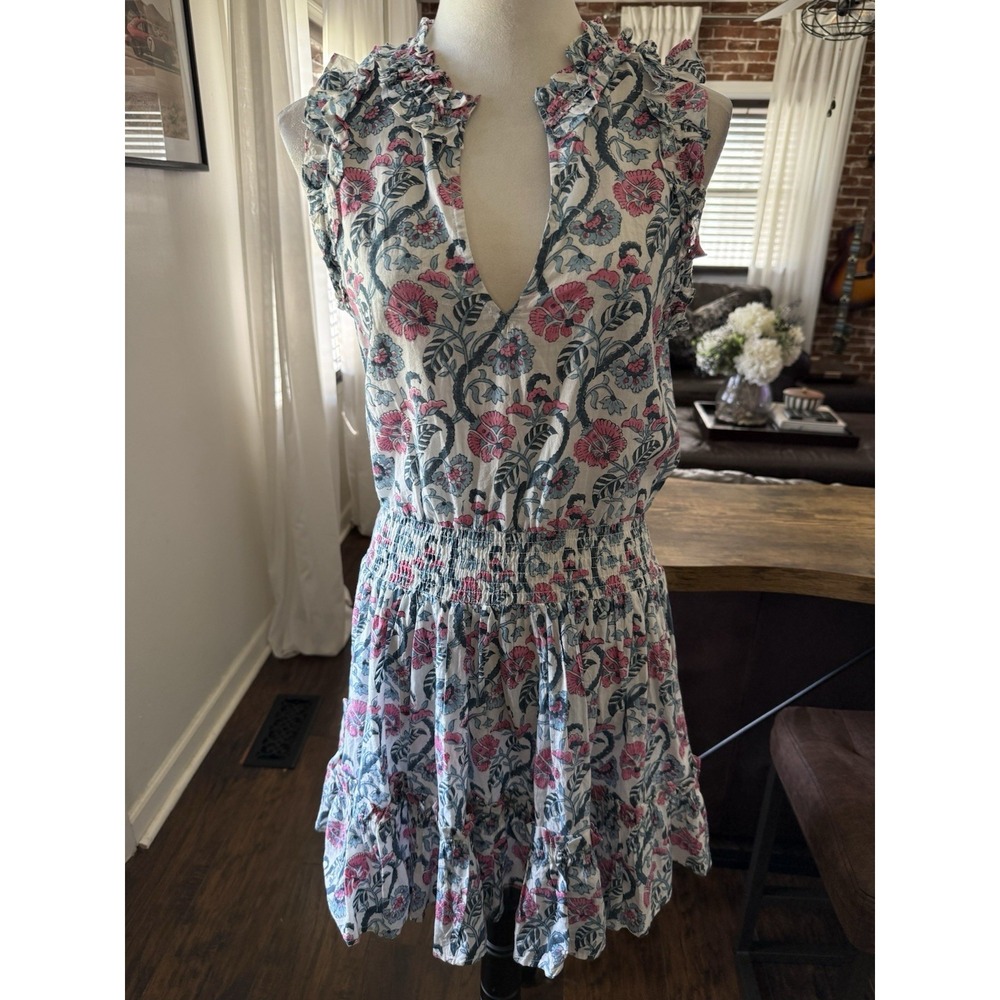 Tuckernuck Anna Cate Size M Morgan Ruffled Tiered Floral Smocked Mini Dress $298